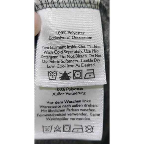 Eddie Bauer Mens Size TL Pullover Gray Radiator Sweater Fleece Snap Buttons - Picture 6 of 11